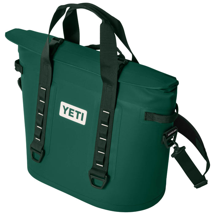 YETI Hopper M30 2.0 Tote Soft Cooler Black Forest Green Image 04