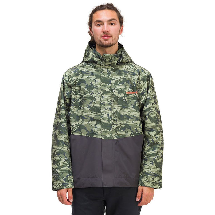 Grundens Downrigger Gore-Tex Jacket Refraction Camo Green / Anchor Image 02