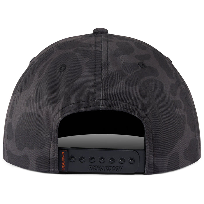 Grundens We Are Fishing Camo Trucker Admiral Black Camo Image 02
