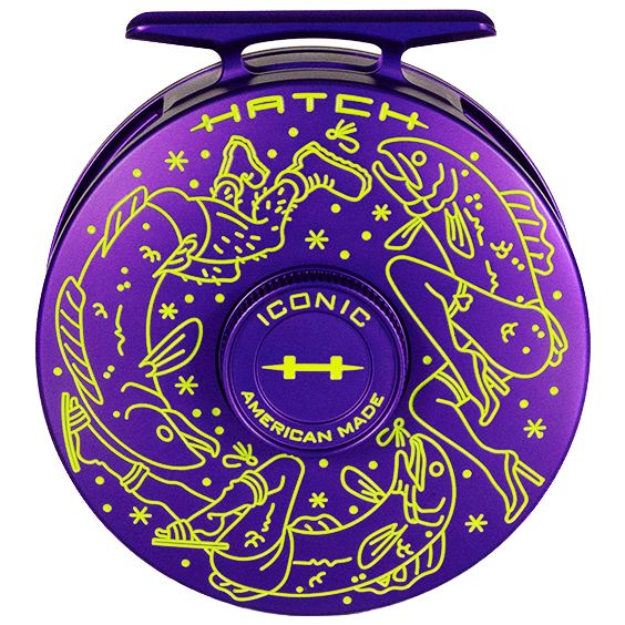 custom engraved fly reel Hatch 2024 Custom Iconic Fly Reel