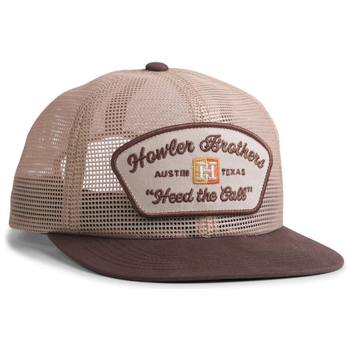 Howler Brothers Unstructured Snapback Hat Feedstore : Beige 'n Brown Image 01