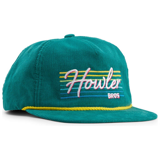 Howler Brothers Unstructured Snapback Hat Howler Beach Club : Teal Corduroy Image 01