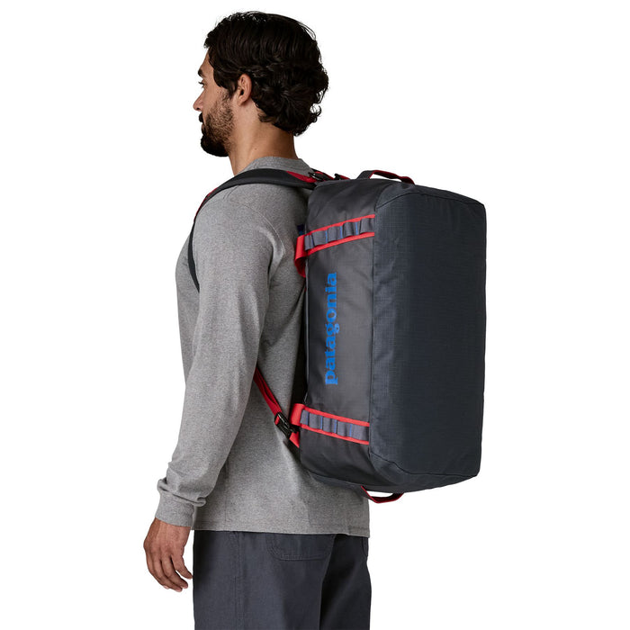 Patagonia Black Hole Duffel 40L Smolder Blue with Amanita Red Image 03