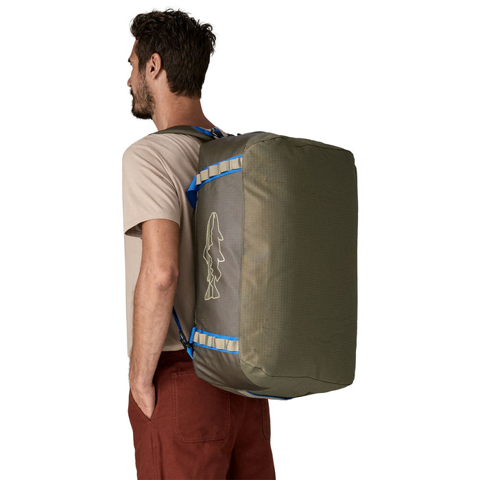 Patagonia Black Hole Duffel 55L Basin Green with Fitz Trout Image 03