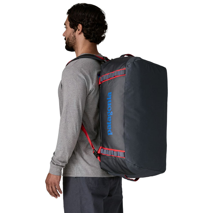 Patagonia Black Hole Duffel 55L Smolder Blue with Amanita Red Image 03