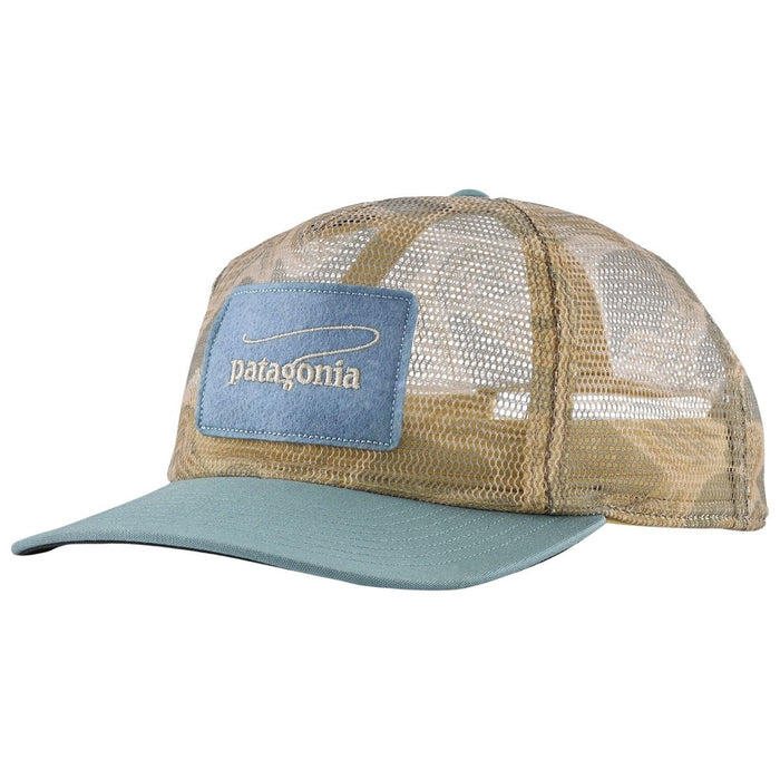 Patagonia Breezefarer Cap Casting Logo: Coastal Edge Natural