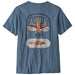 Patagonia Dive & Dine Organic T-Shirt Utility Blue Image 01