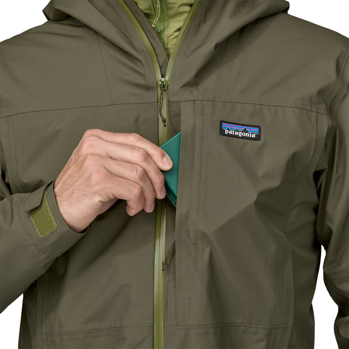 Patagonia Men's Boulder Fork Rain Jacket Basin Green Image 05