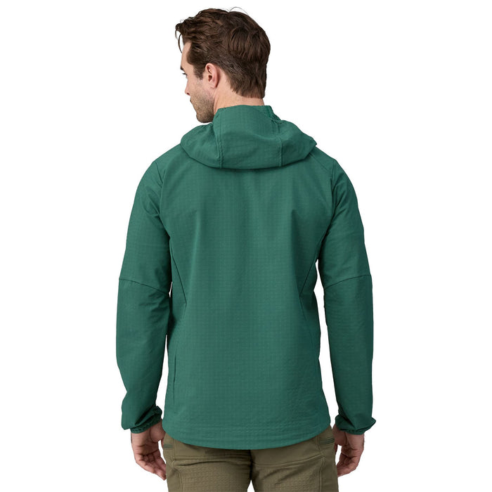 Patagonia Men's R1 TechFace Fitz Roy Trout Hoody Conifer Green Image 03