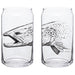 Rep Your Water Predator Beer Can Glass Image 01