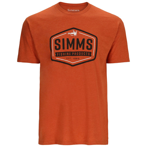 Simms Fly Patch T-Shirt Adobe Heather Image 01