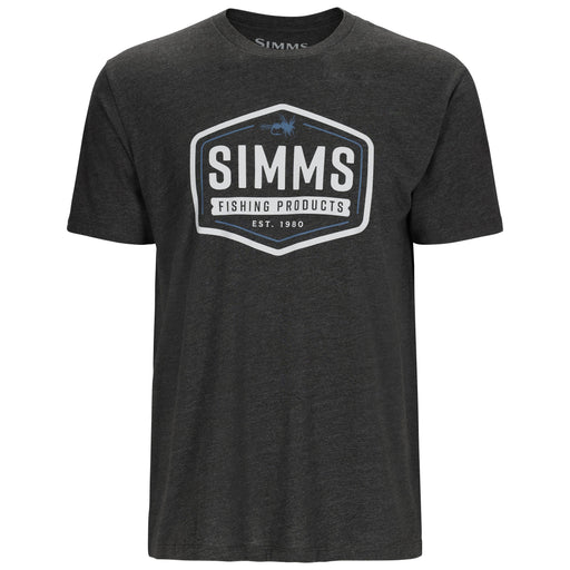 Simms Fly Patch T-Shirt Charcoal Heather Image 01