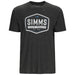 Simms Fly Patch T-Shirt Charcoal Heather Image 01
