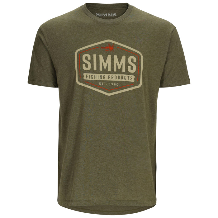 Simms Fly Patch T-Shirt Military Heather Image 01