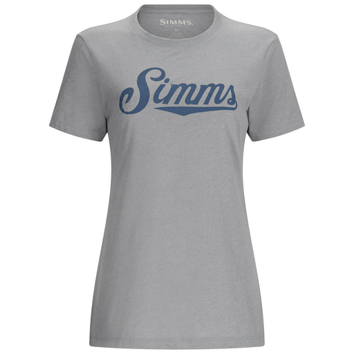 Simms Women's Crew Logo T-Shirt Cinder Heather Image 01