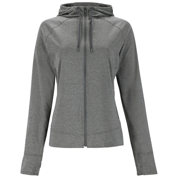 Simms Women's SolarFlex Hoody Full-Zip Steel Heather Image 01