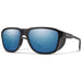 Smith Embark Sunglasses Matte Black ChromaPop Polarized Blue Mirror