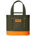 YETI Camino Carryall 35 Tote Bag Olive / King Crab Orange Image 01