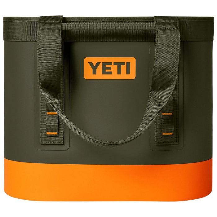 YETI Camino Carryall 35 Tote Bag Olive / King Crab Orange Image 06