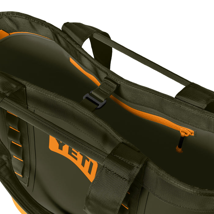 YETI Camino Carryall 35 Tote Bag Olive / King Crab Orange Image 08