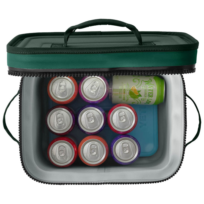 YETI Hopper Flip 12 Soft Cooler Black Forest Green Image 08