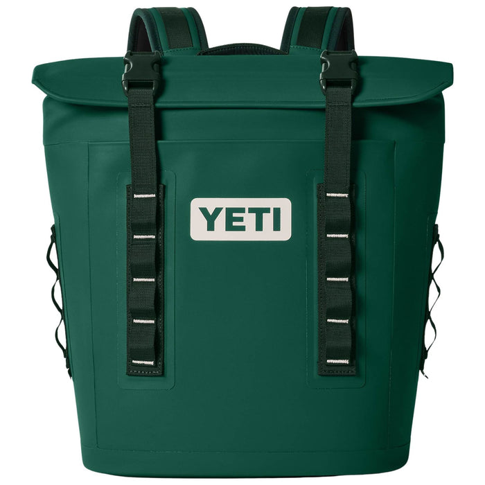 YETI Hopper M12 Backpack Soft Cooler Black Forest Green Image 01