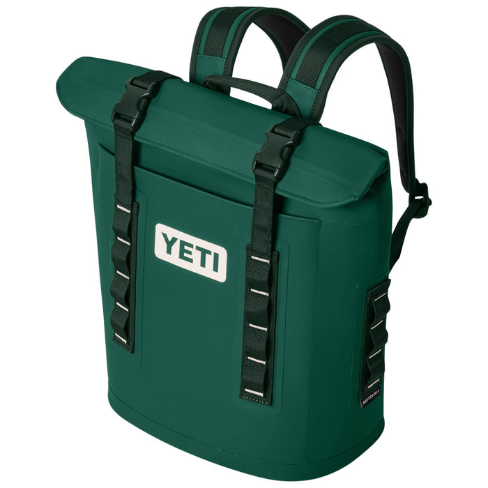 YETI Hopper M12 Backpack Soft Cooler Black Forest Green Image 04