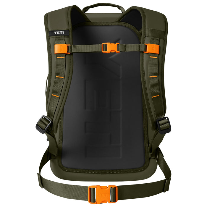YETI Panga 28L Waterproof Backpack Olive / King Crab Orange Image 04
