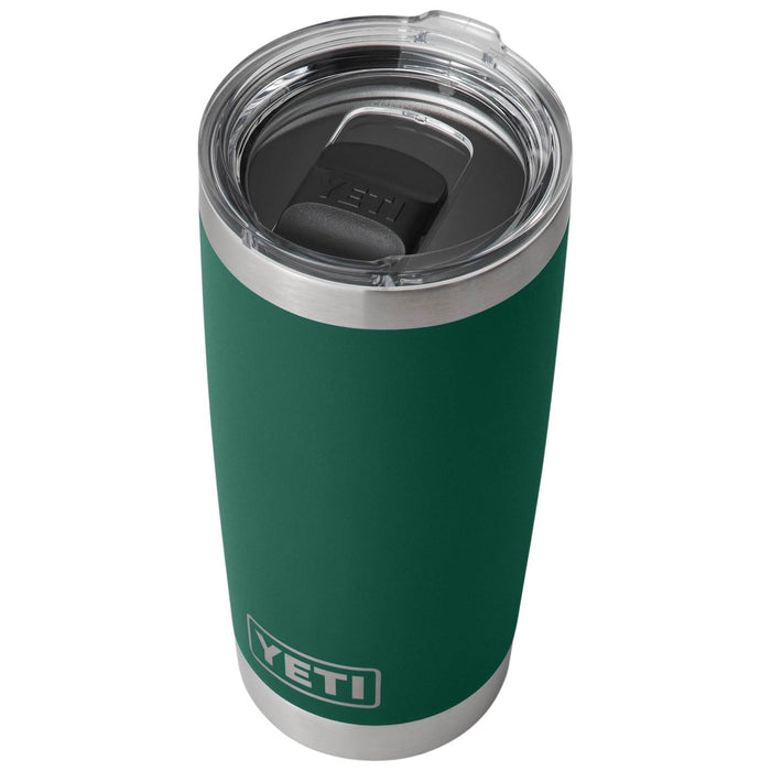 YETI Rambler 20 oz Tumbler with MagSlider Lid Black Forest Green Image 03