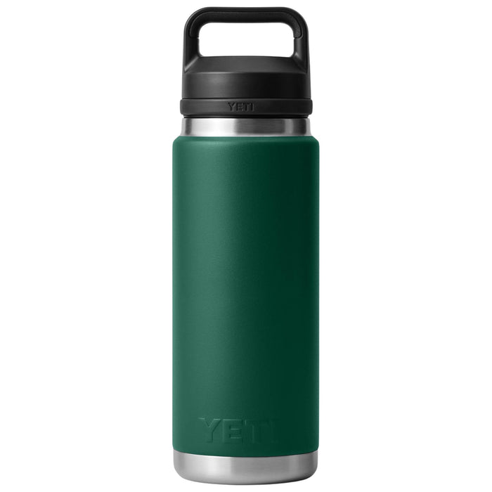 YETI Rambler 26 oz Bottle with Chug Cap Black Forest Green Image 02