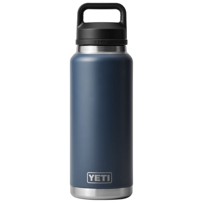 YETI Rambler 36 oz Water Bottle with Color Matched Chug Cap Navy Image 01