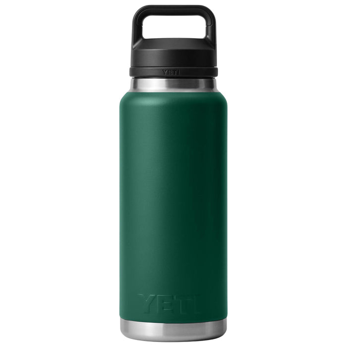 YETI Rambler 36oz Bottle With Chug Cap Black Forest Green Image 02