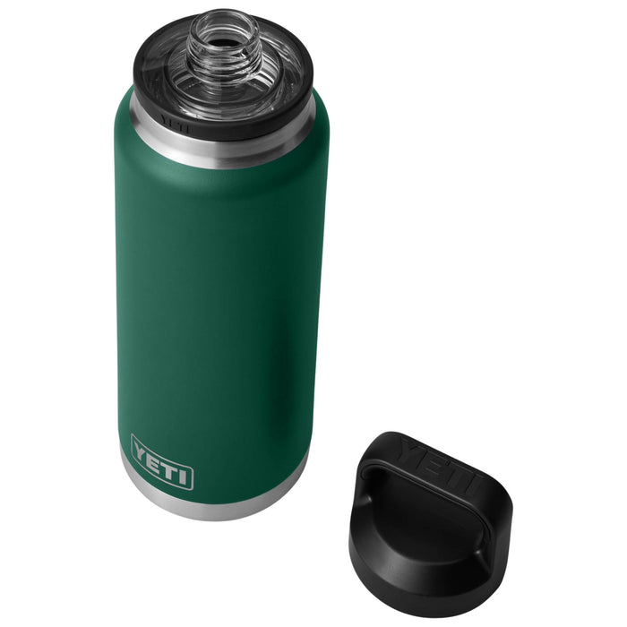 YETI Rambler 36oz Bottle With Chug Cap Black Forest Green Image 04