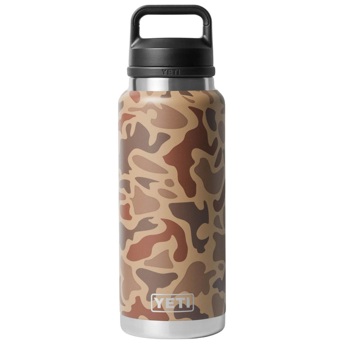 YETI Rambler 36oz Bottle With Chug Cap Wetlands Camo Image 01