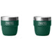 YETI Rambler 4 oz Stackable Cups 2 Pack Black Forest Green Image 01