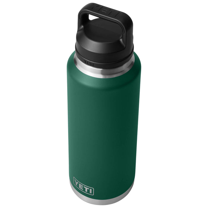 YETI Rambler 46 oz Bottle with Chug Lid Black Forest Green Image 03