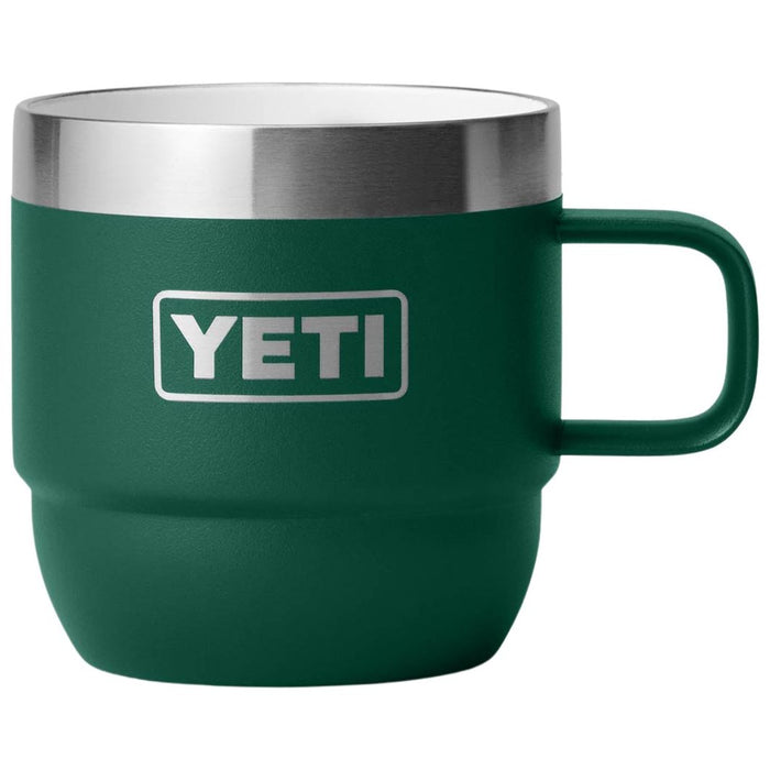 YETI Rambler 6 oz Stackable Mugs 2 Pack Black Forest Green Image 05