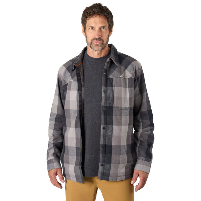 Grundens Men's Bankside Lined Shacket Anchor Plaid Image 04