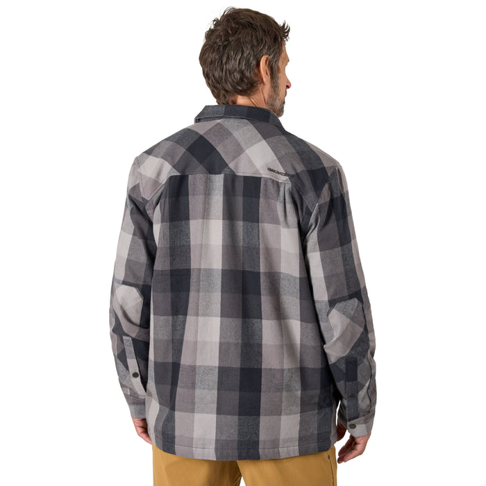 Grundens Men's Bankside Lined Shacket Anchor Plaid Image 06