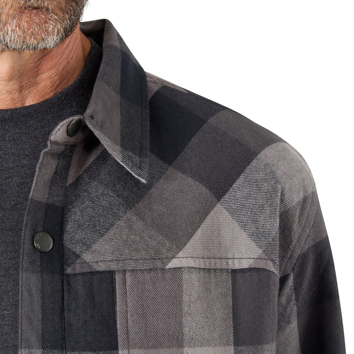 Grundens Men's Bankside Lined Shacket Anchor Plaid Image 09
