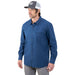 Grundens Men's Dispatch Flannel Shirt Blue Abyss Image 04