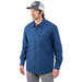 Grundens Men's Dispatch Flannel Shirt Blue Abyss Image 04