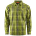 Grundens Men's Dispatch Flannel Shirt Cedar Plaid Image 01