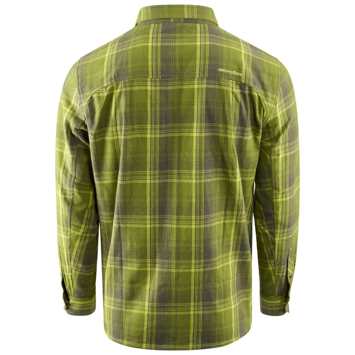 Grundens Men's Dispatch Flannel Shirt Cedar Plaid Image 02