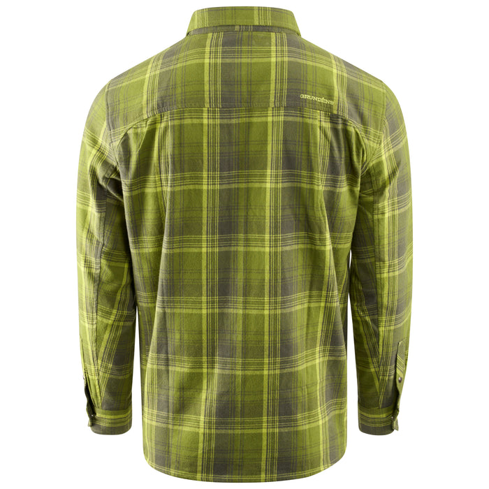 Grundens Men's Dispatch Flannel Shirt Cedar Plaid Image 02
