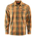 Grundens Men's Dispatch Flannel Shirt Oak Plaid Image 01