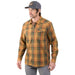 Grundens Men's Dispatch Flannel Shirt Oak Plaid Image 04