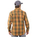 Grundens Men's Dispatch Flannel Shirt Oak Plaid Image 05