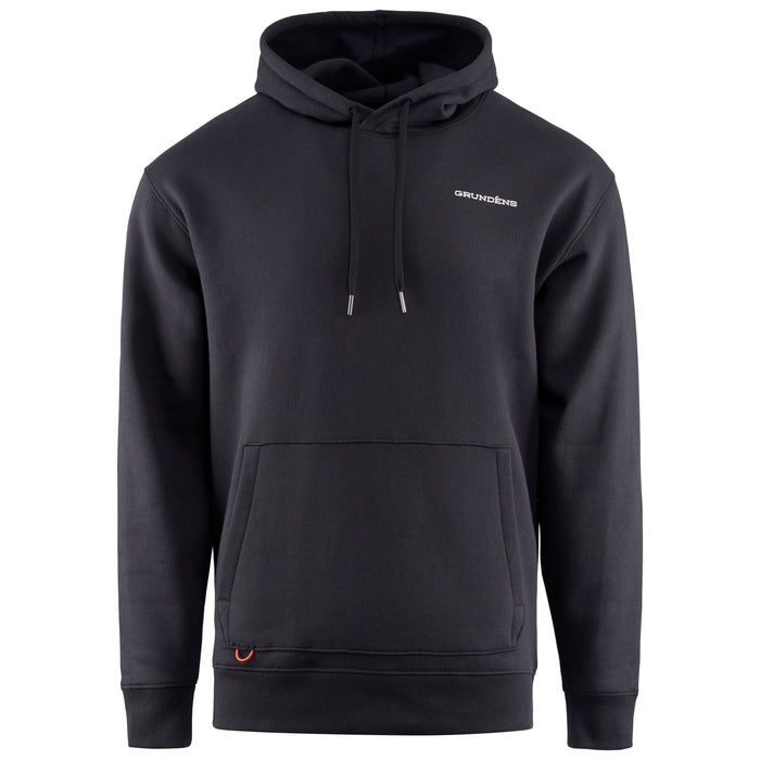 Grundens Men's Displacement DWR Hoodie Zero Shucks Black Image 01