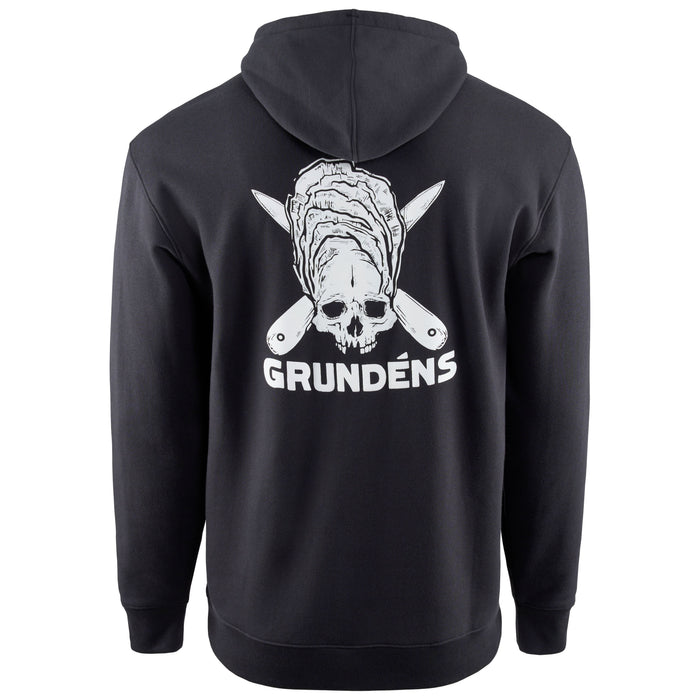 Grundens Men's Displacement DWR Hoodie Zero Shucks Black Image 02